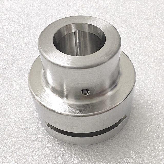 Custom stainless steel precision component manufactured by Maisi Precision.