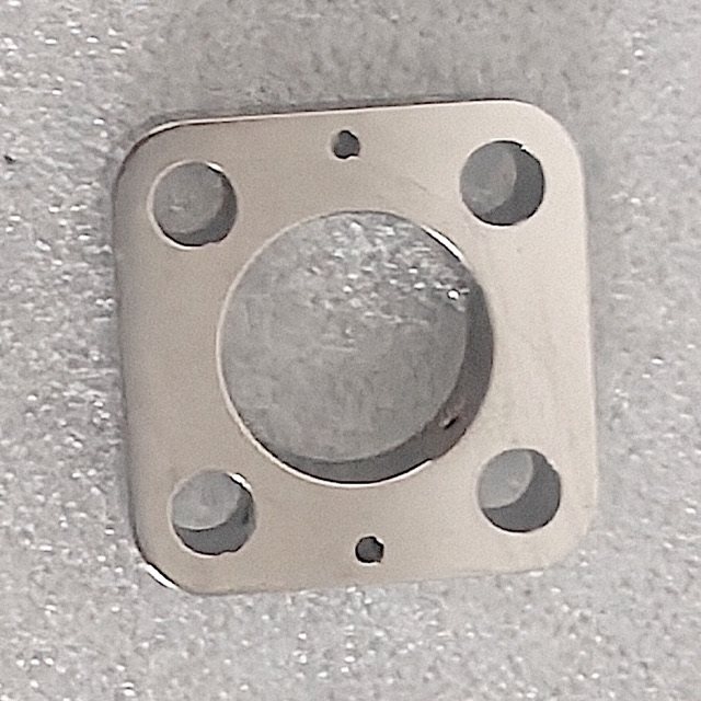 Custom stainless steel precision component manufactured by Maisi Precision.